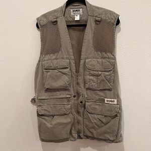 Domke PhoTOGS Vest Mens Large Khaki Mesh Utility Photographer Fishing Outdoor